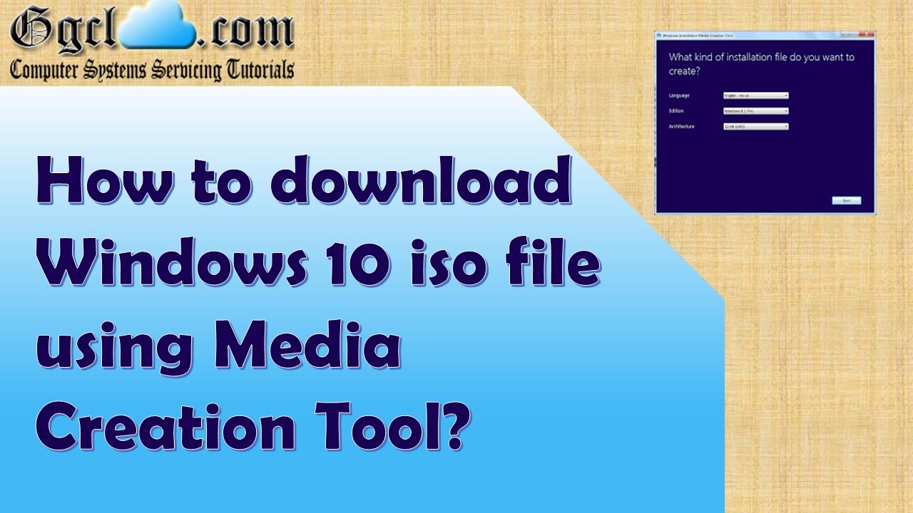 iso media creation tool windows 10